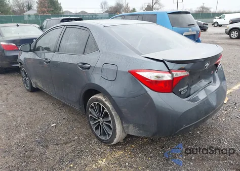 2014 Toyota Corolla S Plus z USA, uszkodzony, nr VIN 2T1BURHE4EC092051